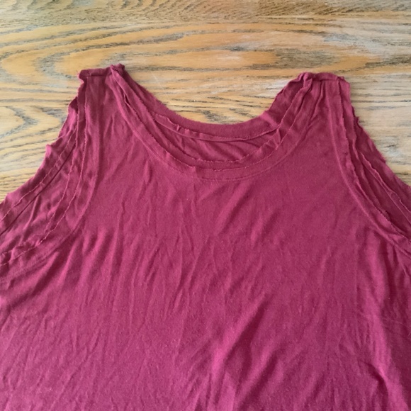 HELEN HSU earthy berry rayon/spandex A line tank top/XL - Picture 2 of 4